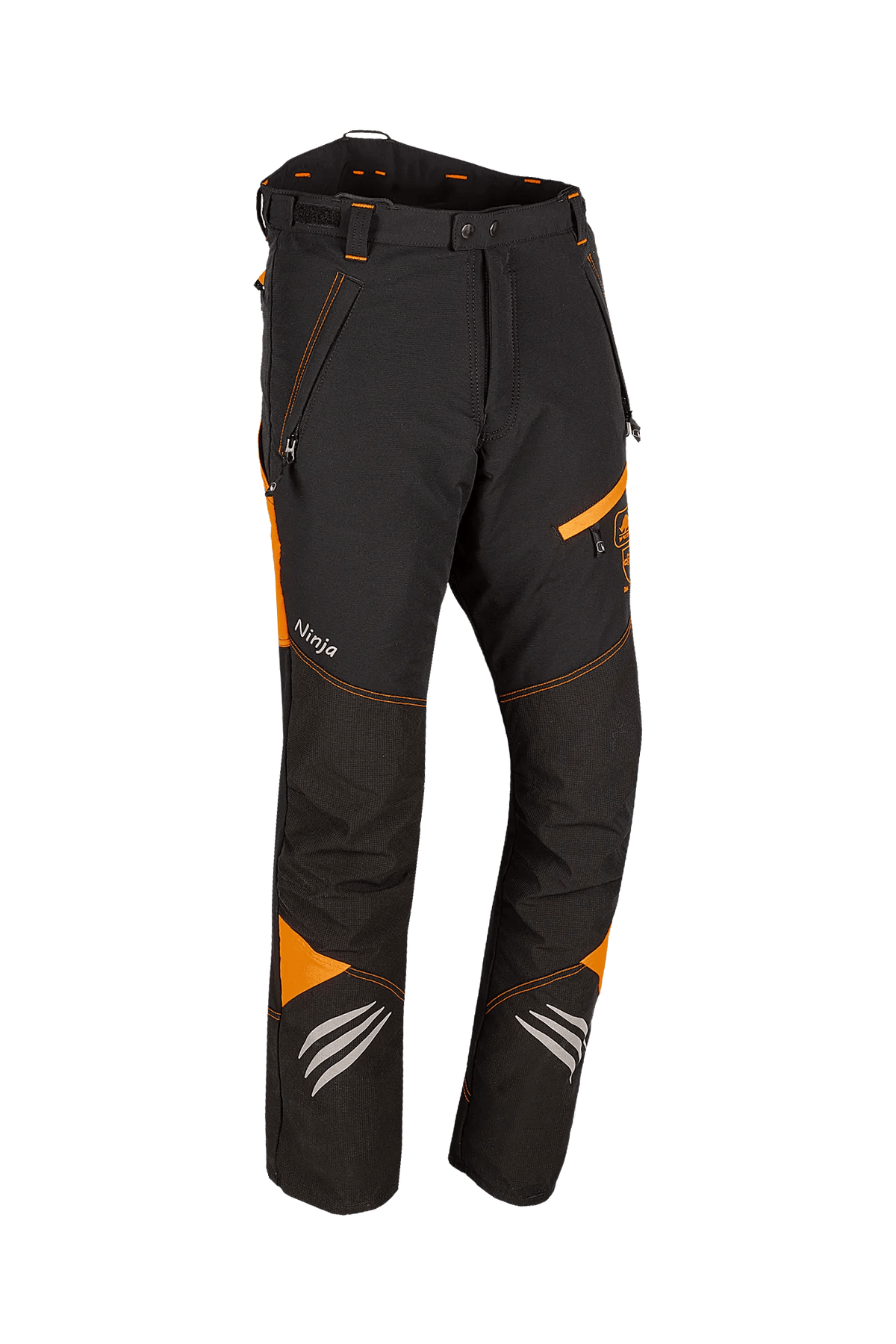 SIP Protection Ninja in Black/HV Orange, side view