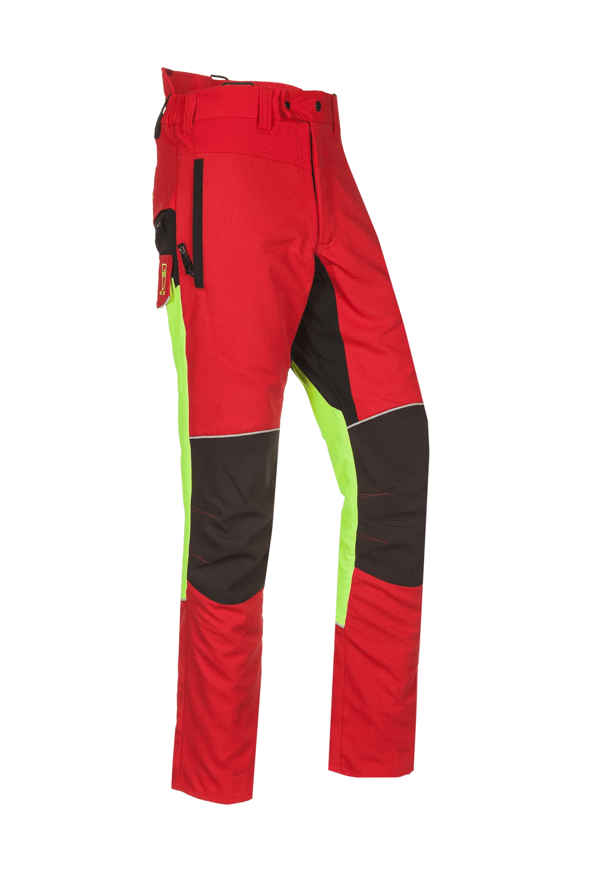 SIP Protection Samourai in Red/Hi-Vis Yellow/Black, side view