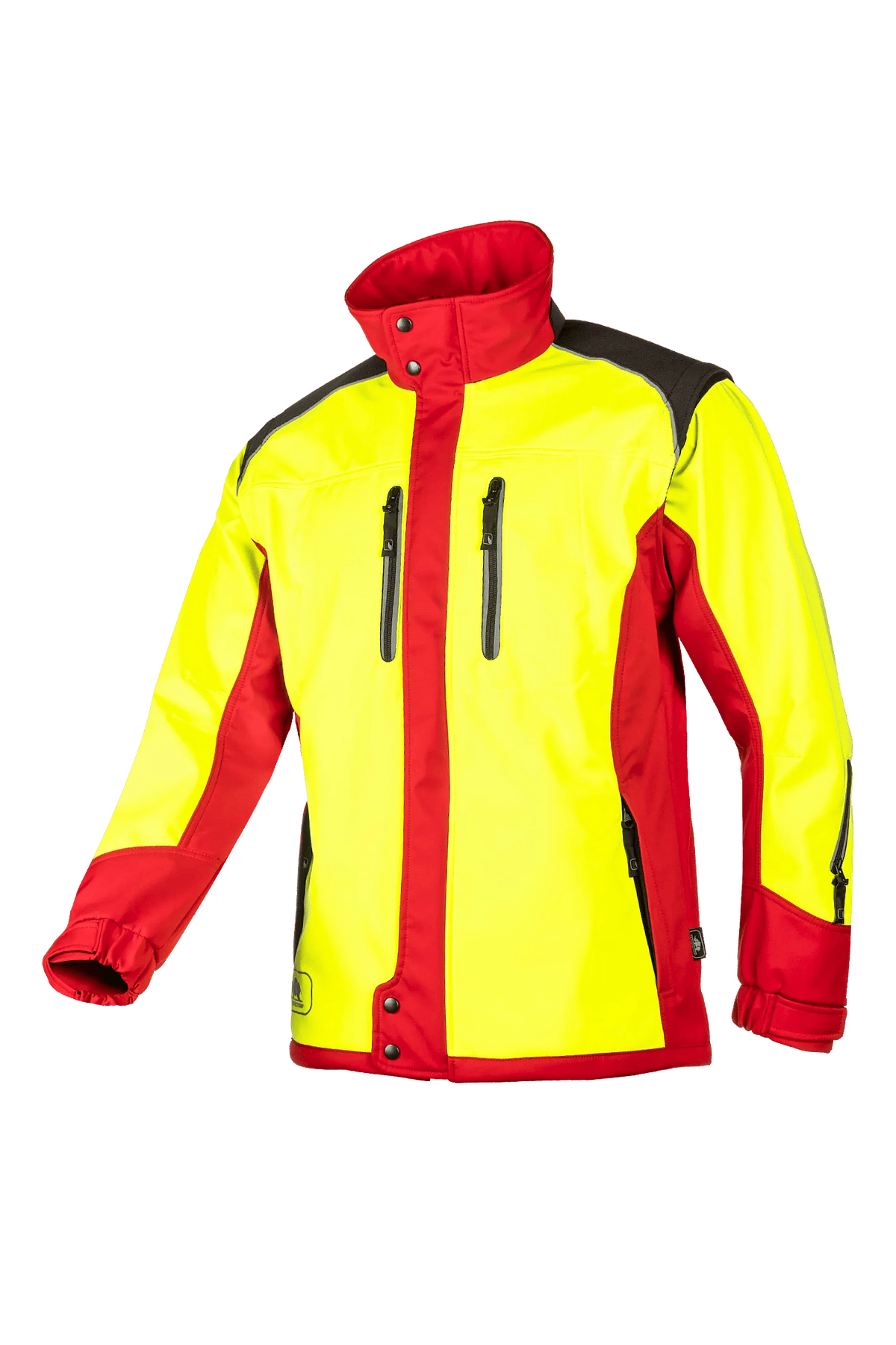 SIP Protection Fuyu in Hi-Vis Yellow/Red, side view