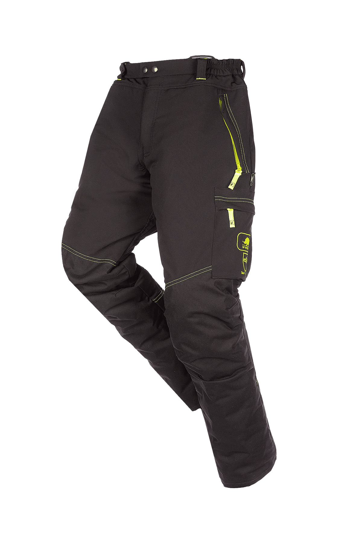 SIP Protection T-Flex in Black/Hi-Vis Yellow, side view
