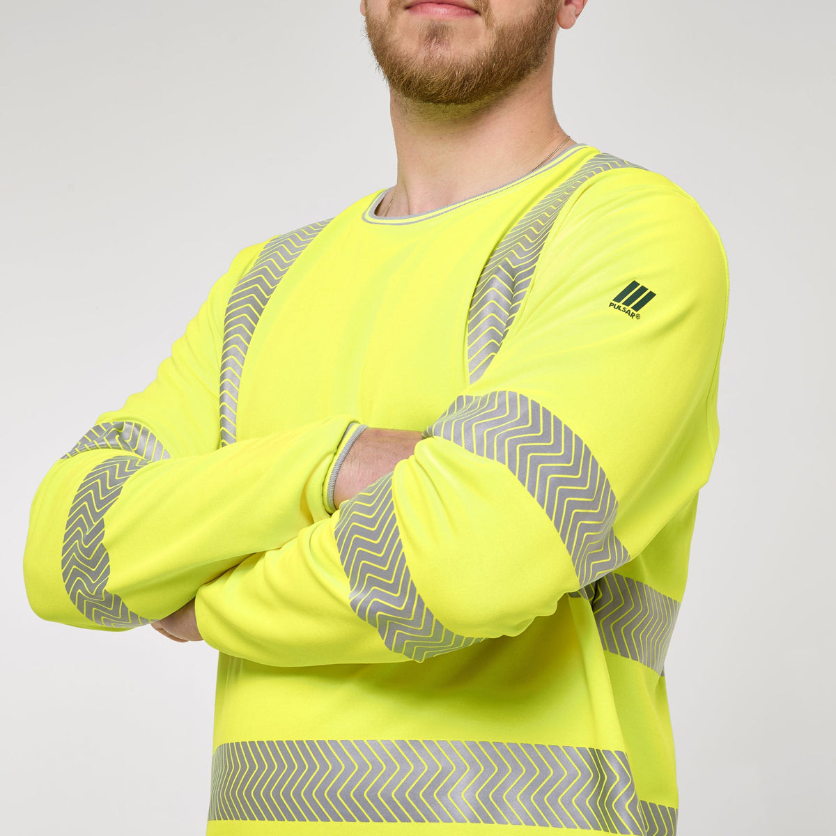 Pulsar Long Sleeve T-Shirt Yellow - Bamboo Content, image 3