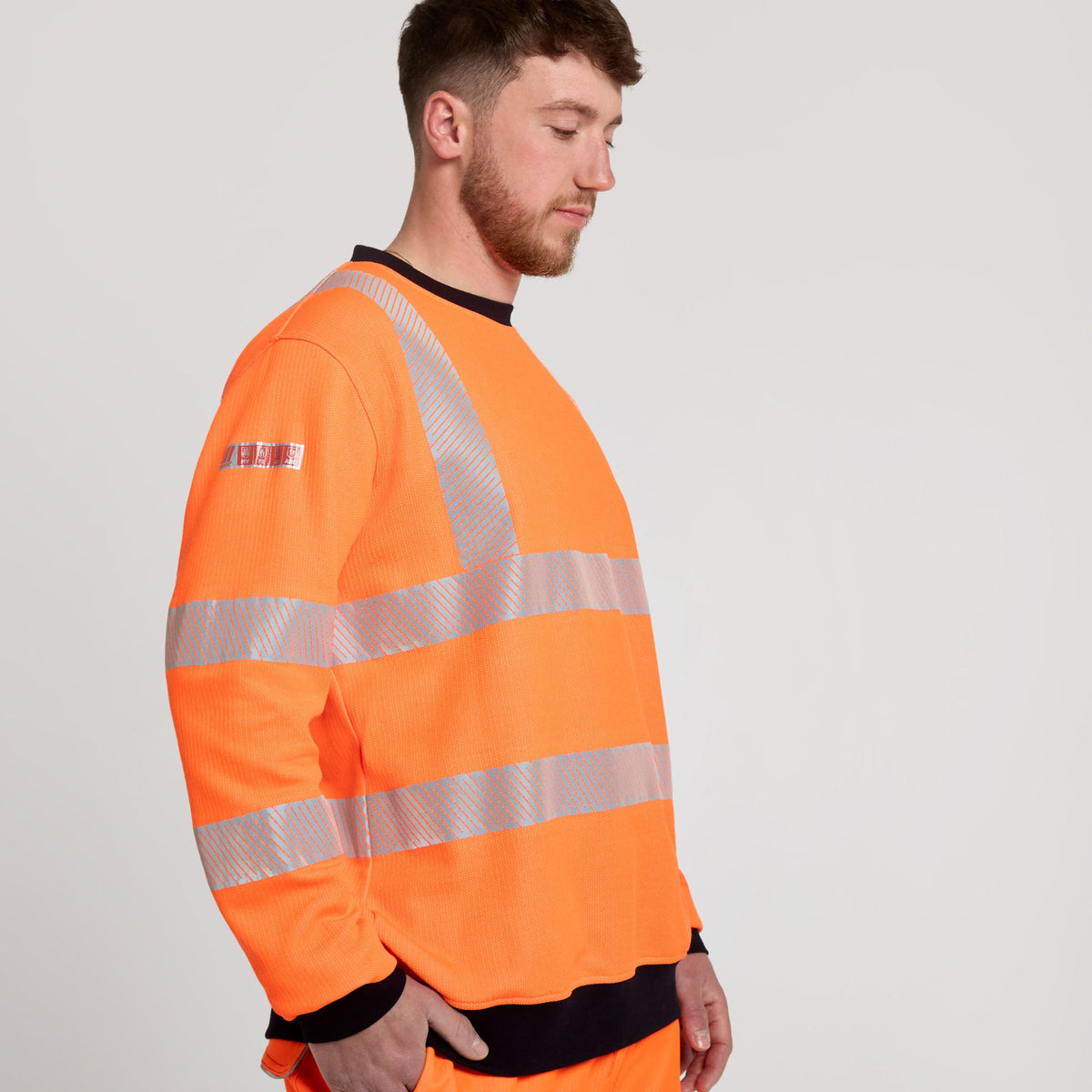 Pulsar Worklite Sweatshirt in Orange, image 2
