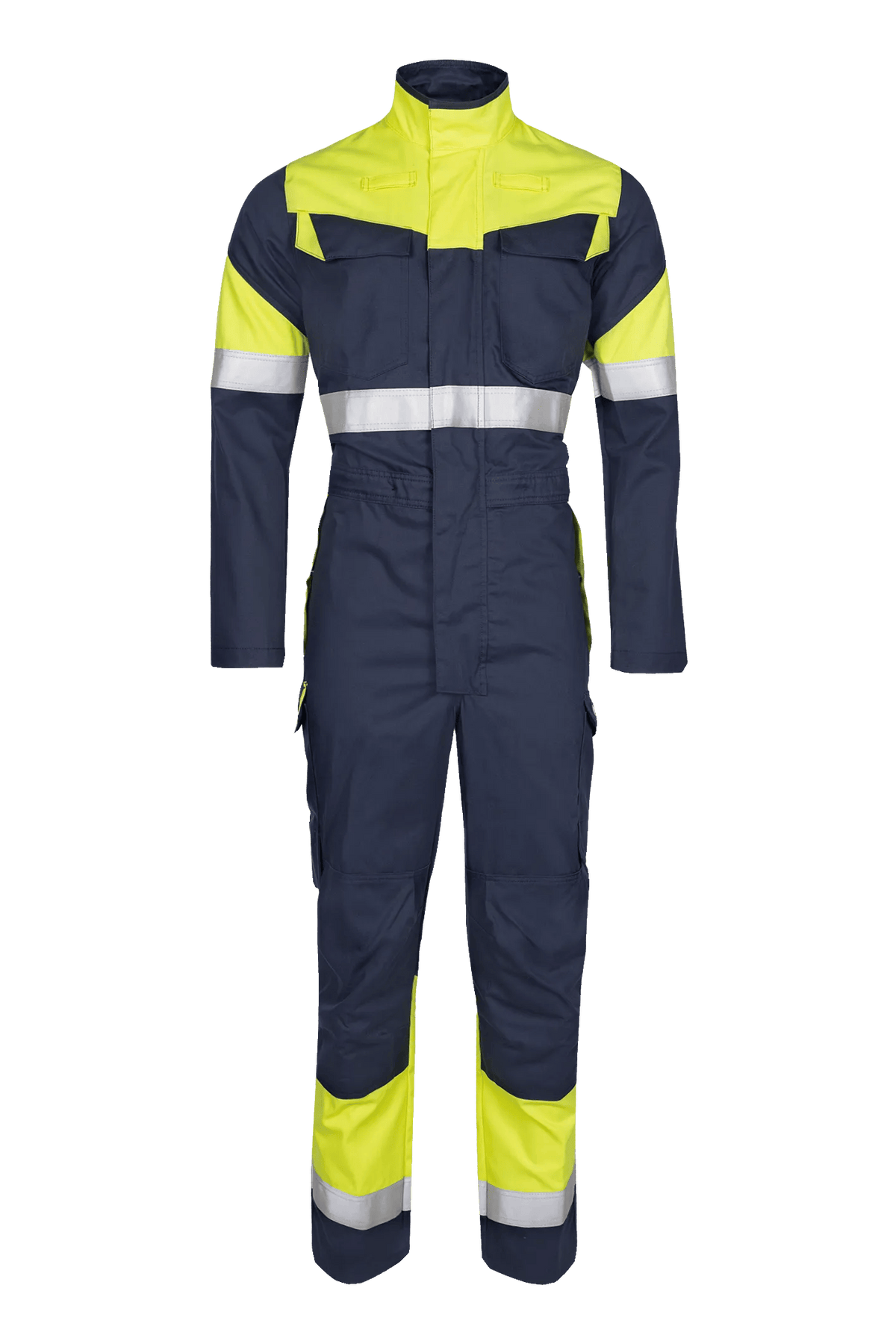 Sioen PRO Nereus in Navy blue/High-vis yellow, front view