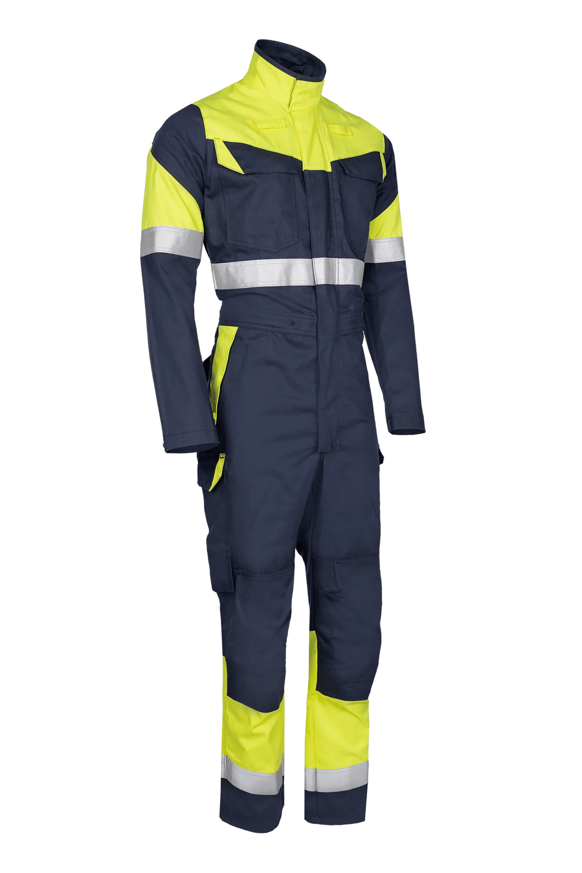 Sioen PRO Nereus in Navy blue/High-vis yellow, side view