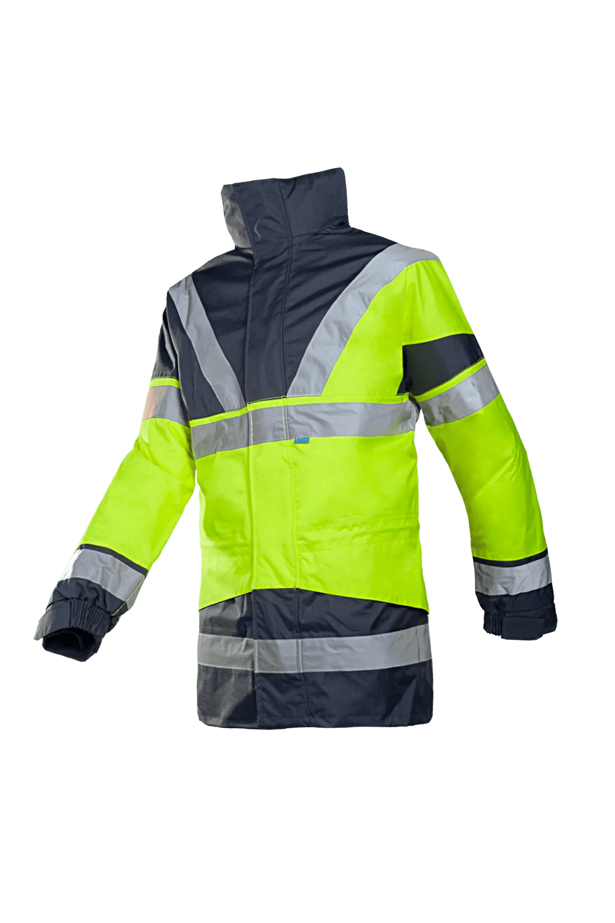 Sioen Skollfield in High-vis yellow/Navy blue, side view
