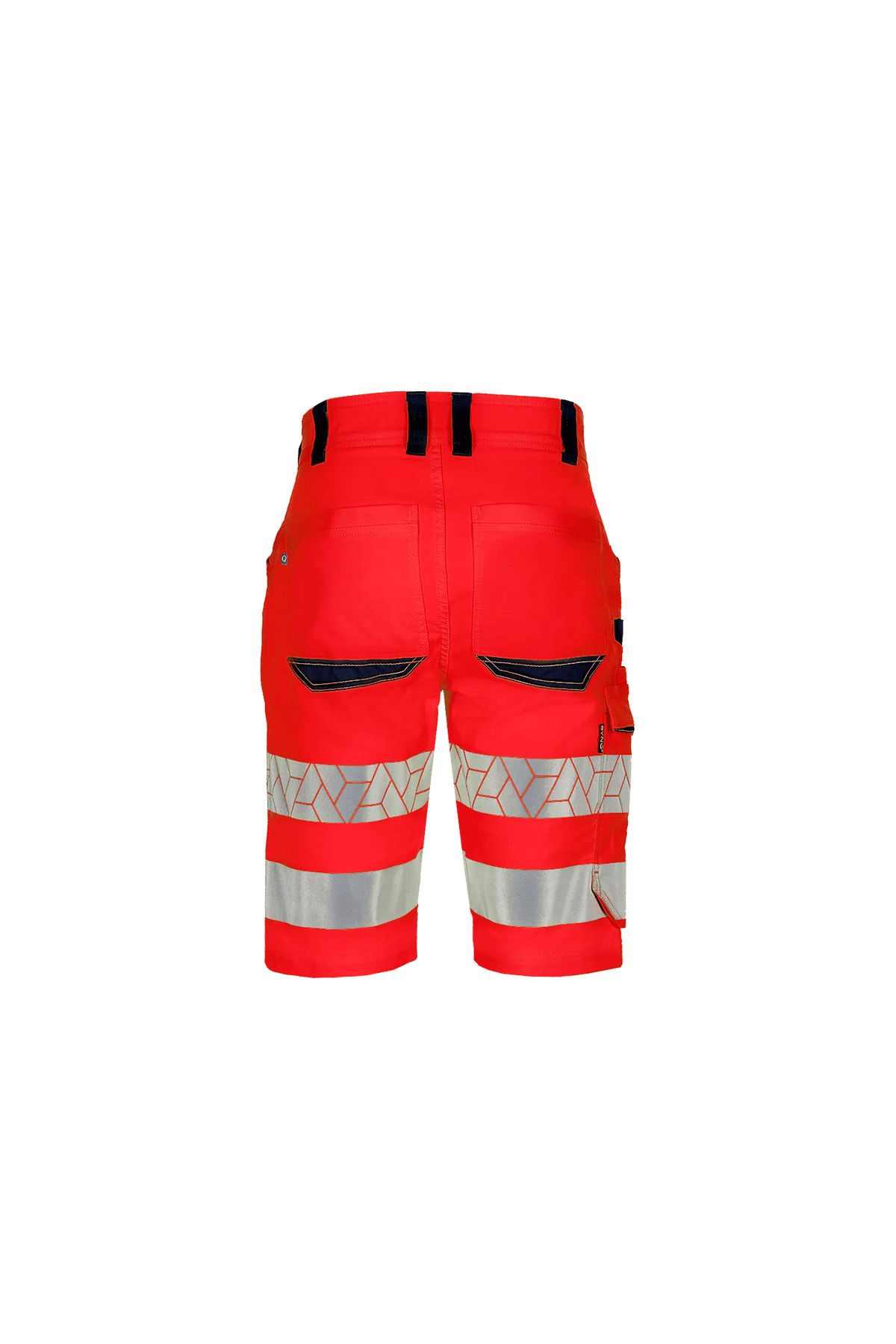 SYNQ Sidesee in High-vis red/Black, back view