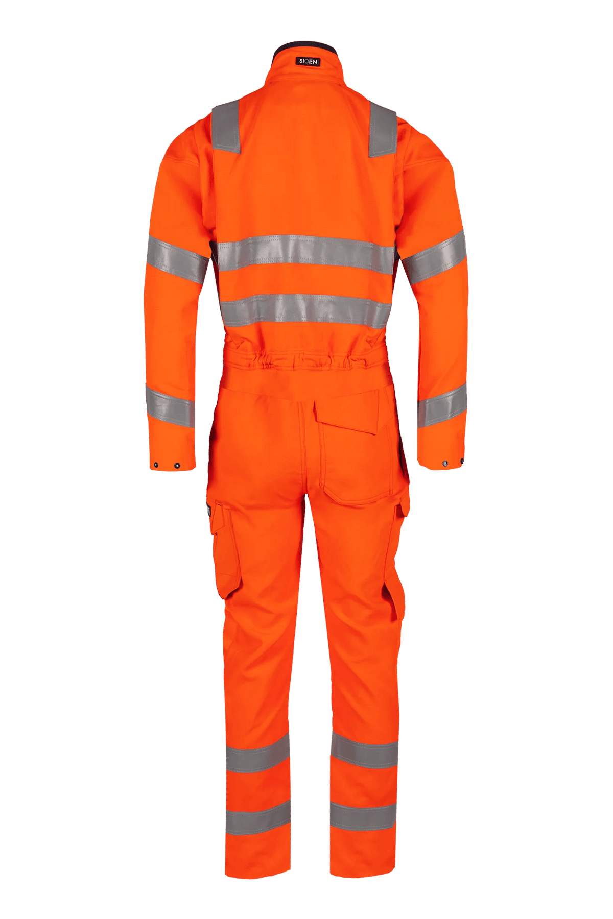 Sioen PRO Hunor in High-vis orange, back view