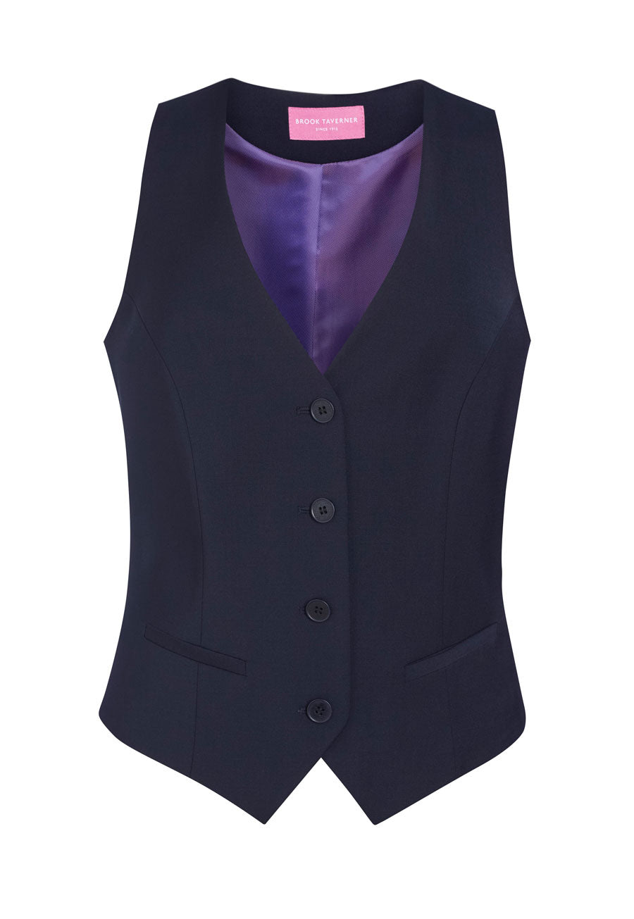 Brook Taverner Scapoli Waistcoat in Navy, main product image