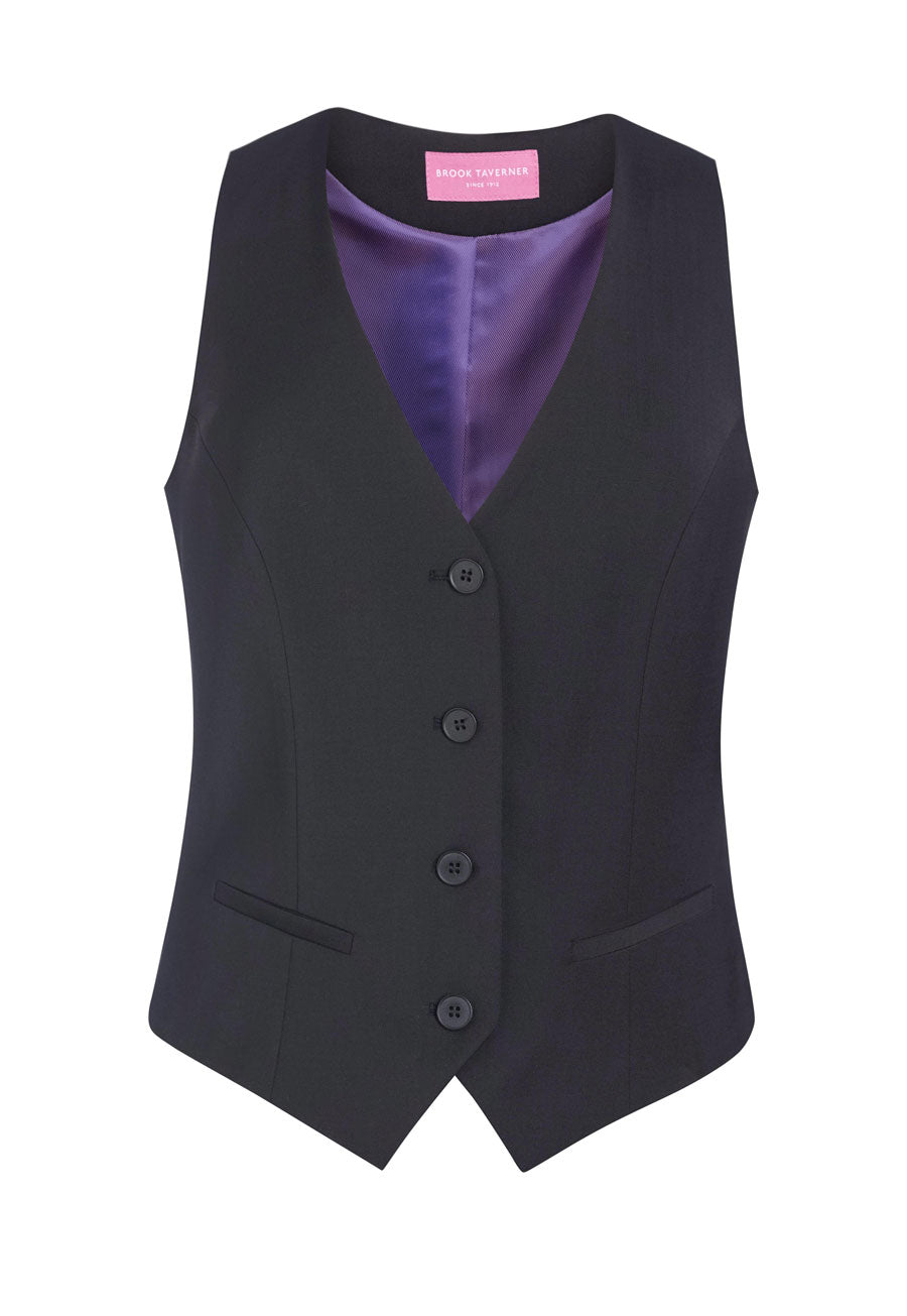 Brook Taverner Scapoli Waistcoat in Charcoal, image 2