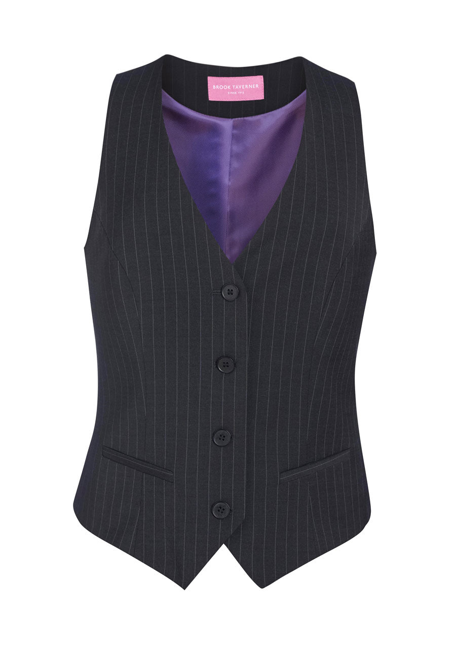 Brook Taverner Scapoli Waistcoat in Charcoal, image 4