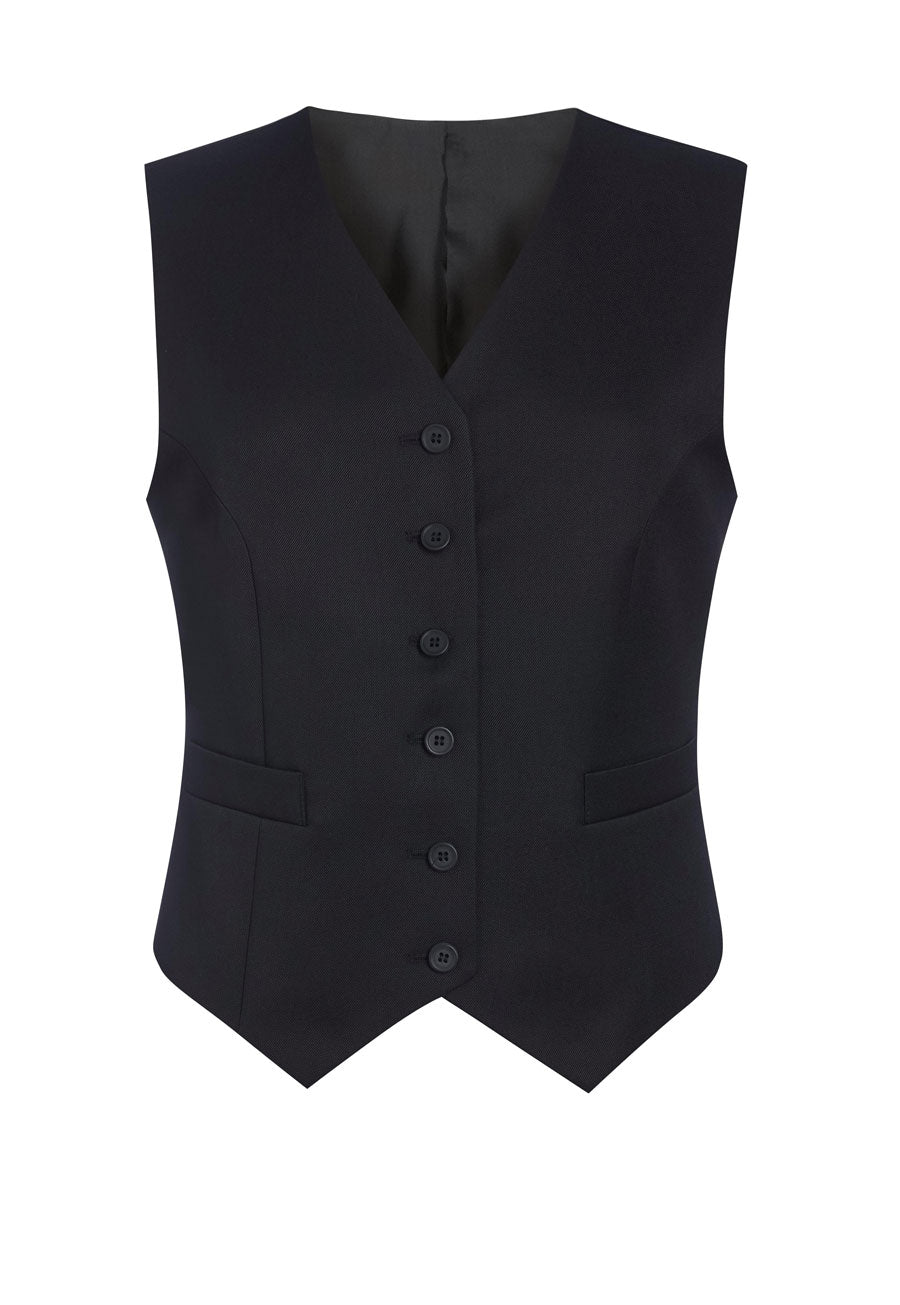 Brook Taverner Omega Waistcoat in Black, image 3