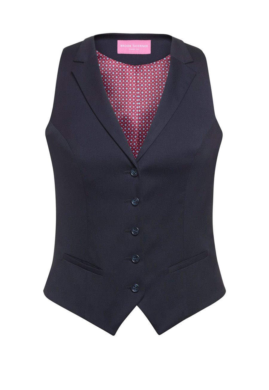 Brook Taverner Larissa Waistcoat in Navy, image 2