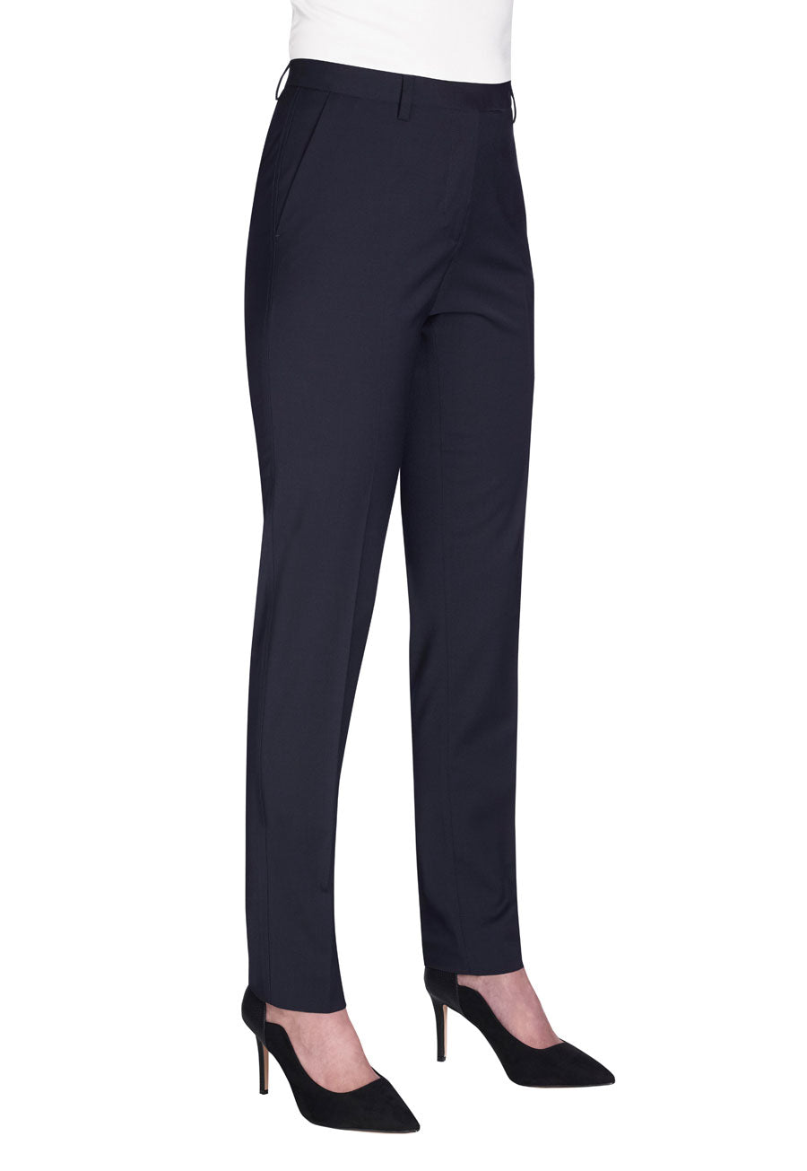 Brook Taverner Torino Trouser in Navy, image 3