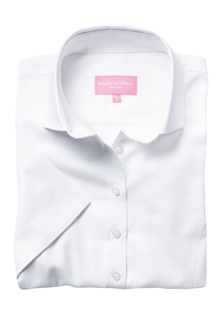 Brook Taverner Victoria Shirt in White, main product image