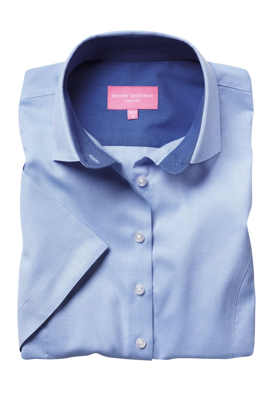 Brook Taverner Victoria Shirt in Blue, image 4