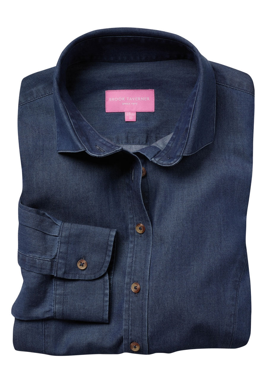 Brook Taverner Banff Shirt in Denim, main product image