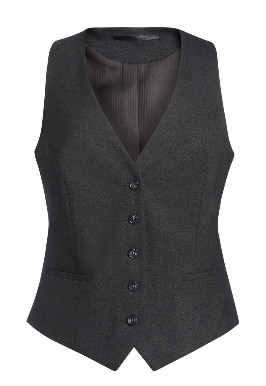 Brook Taverner Toulouse Waistcoat in Charcoal, image 2