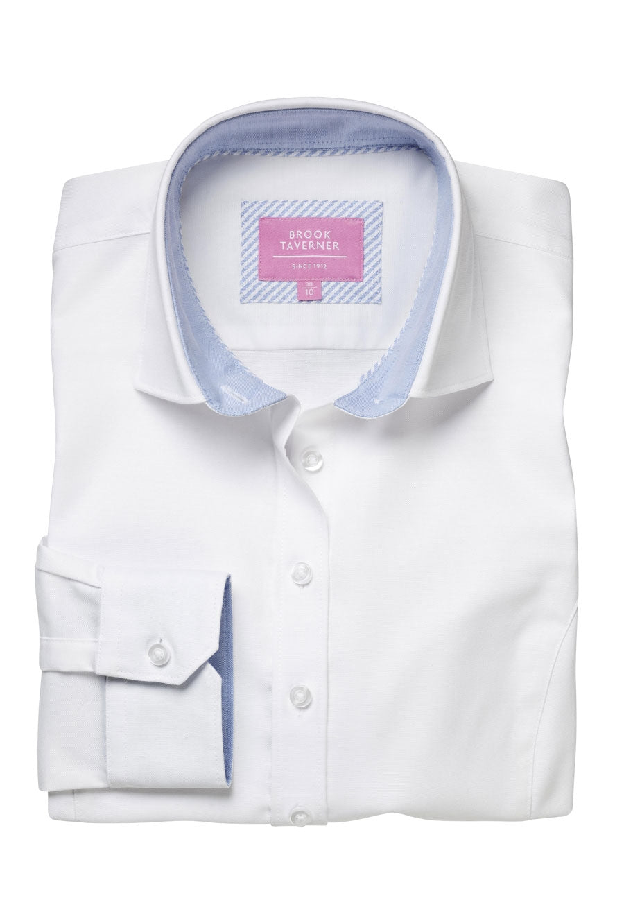 Brook Taverner Mirabel Shirt in White, main product image