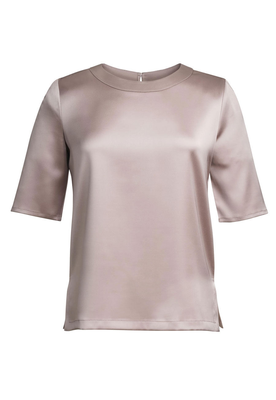 Brook Taverner Ravenna Blouse in Taupe, image 3