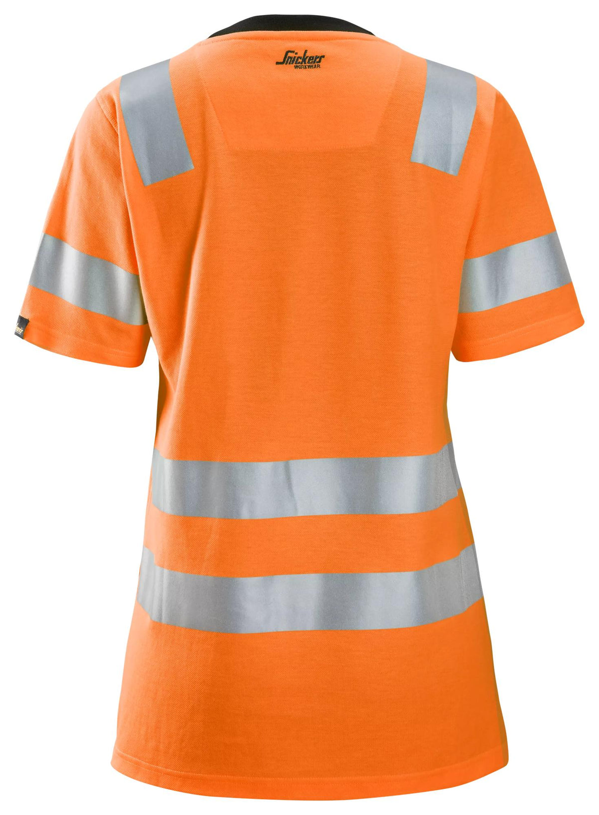 Snickers Workwear 2537 High-Vis Class 2, Women's T-Shirt in Hi-Vis Orange, back view
