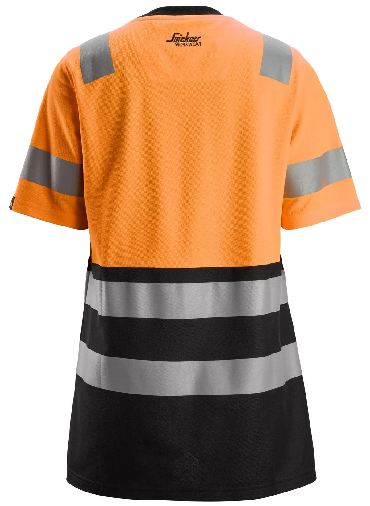 Snickers Workwear 2573 High-Vis Class 1, Women's T-Shirt in Hi-Vis Orange/Black, back view