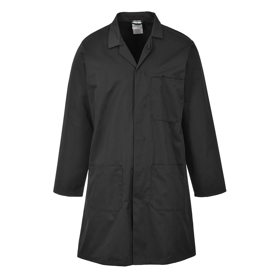 Portwest Standard Coat in Black, main product image