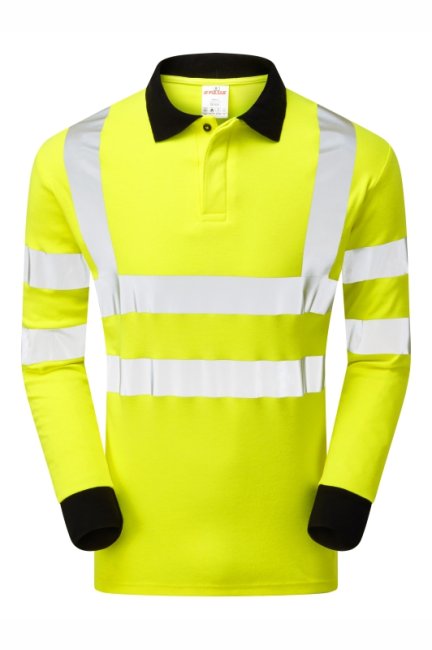 Pulsar Electric ARC Long Sleeve Polo Shirt Yellow, main product image