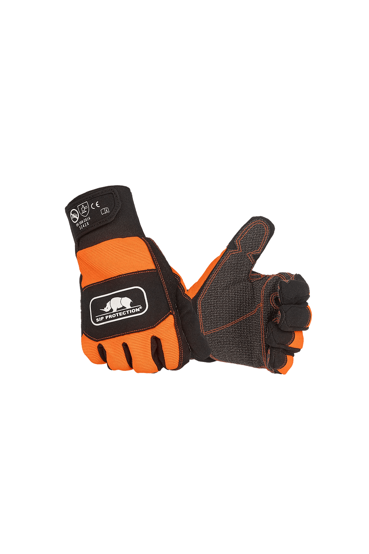 SIP Protection 2XD1 in Hi-Vis Orange/Black, front view