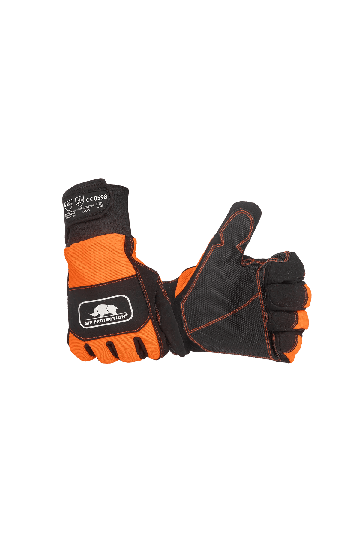 SIP Protection 2XD4 in Hi-Vis Orange/Black, front view