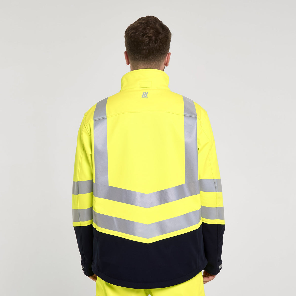 Pulsar Two Tone Interactive Softshell Jacket Yellow/Navy, image 3