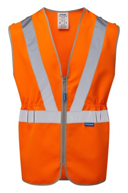Pulsar Tear Apart Waistcoat Orange, main product image
