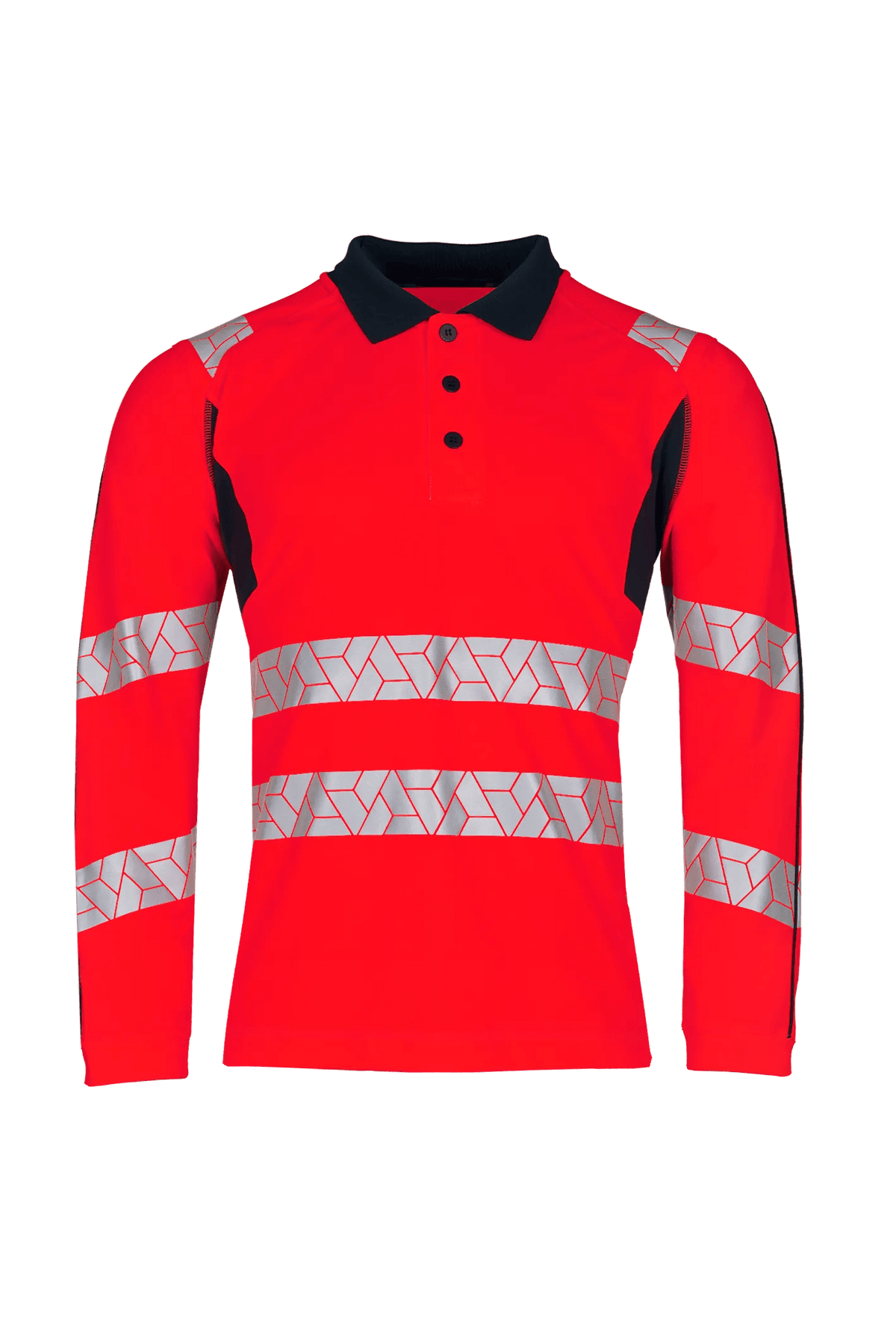 SYNQ Obvias Long in High-vis red/Black, front view