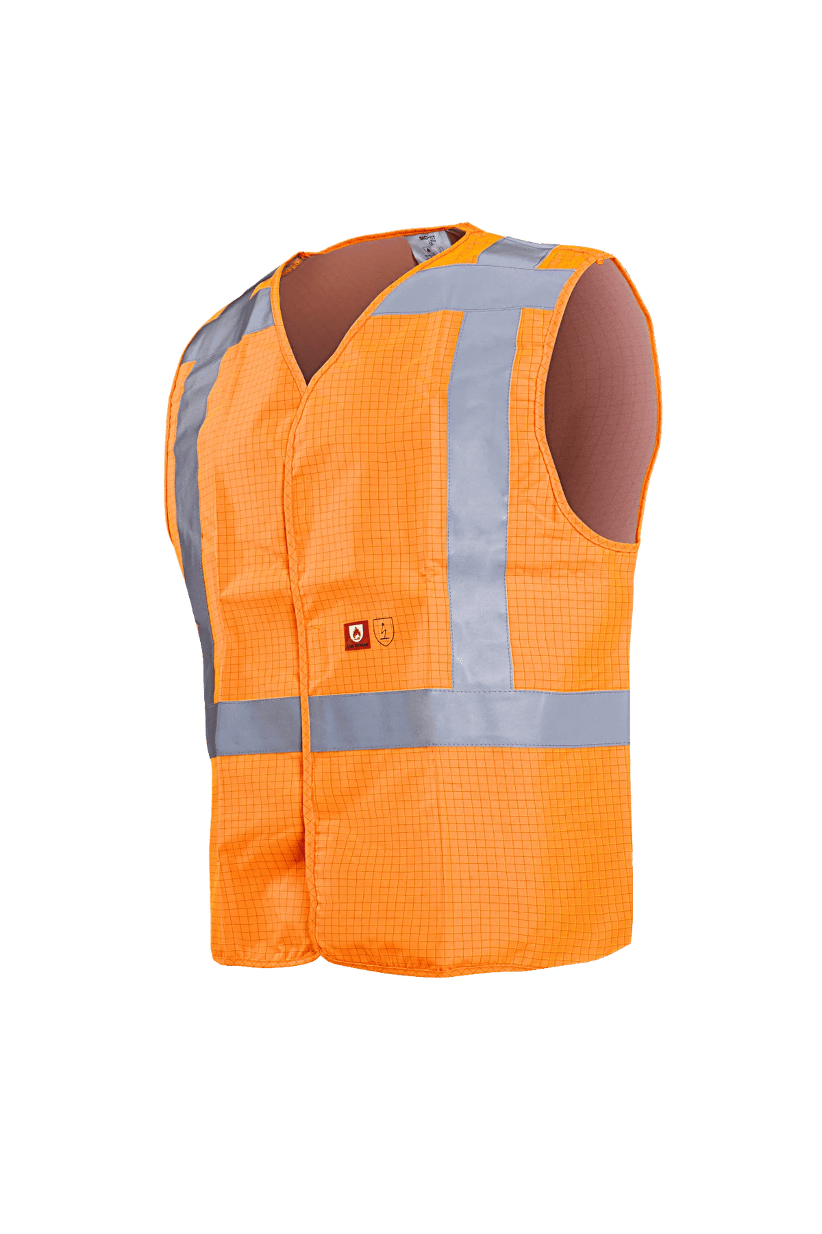Sioen PRO Raufar in High-vis orange, side view