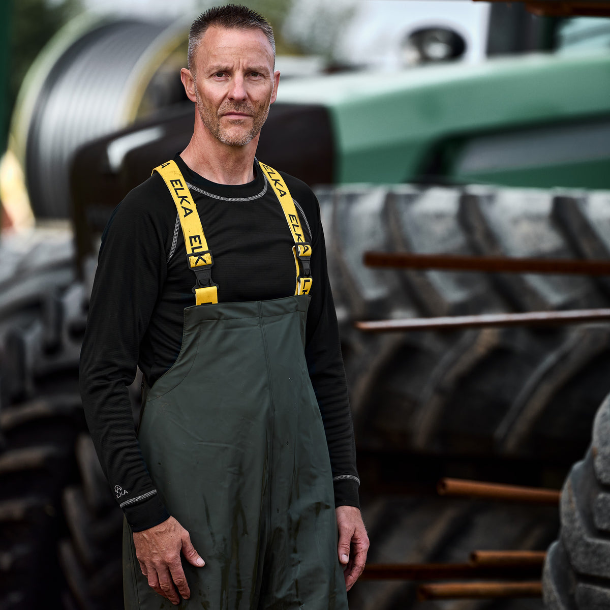 ELKA Rainwear Bib & Brace in Olive
