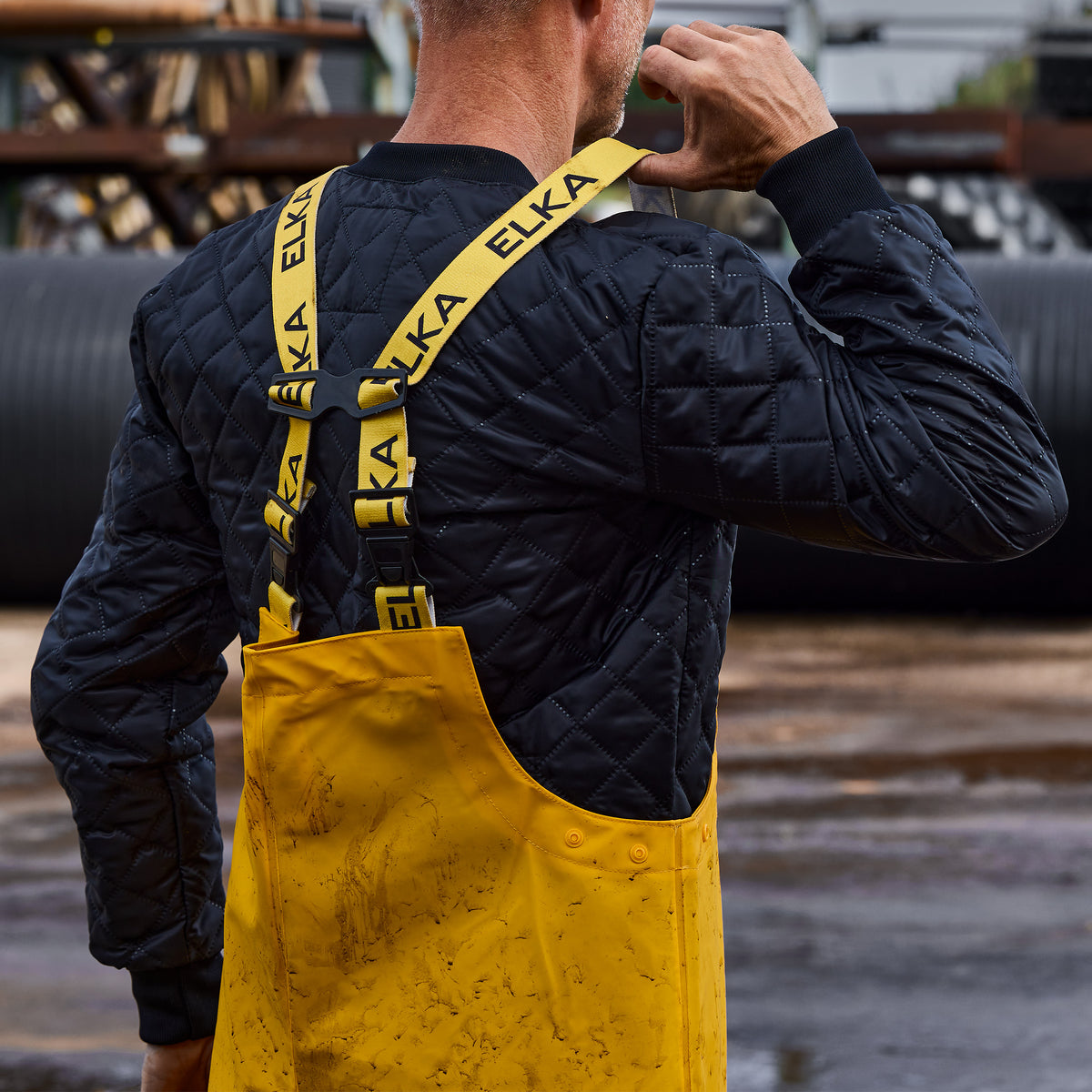ELKA Rainwear Bib & Brace in Yellow