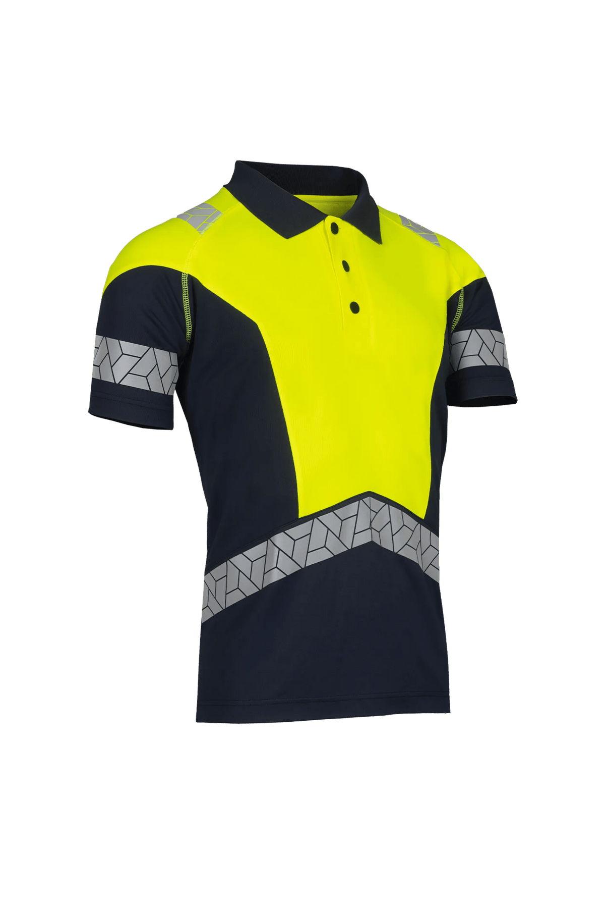SYNQ Lousee AB in Navy blue/High-vis yellow, side view
