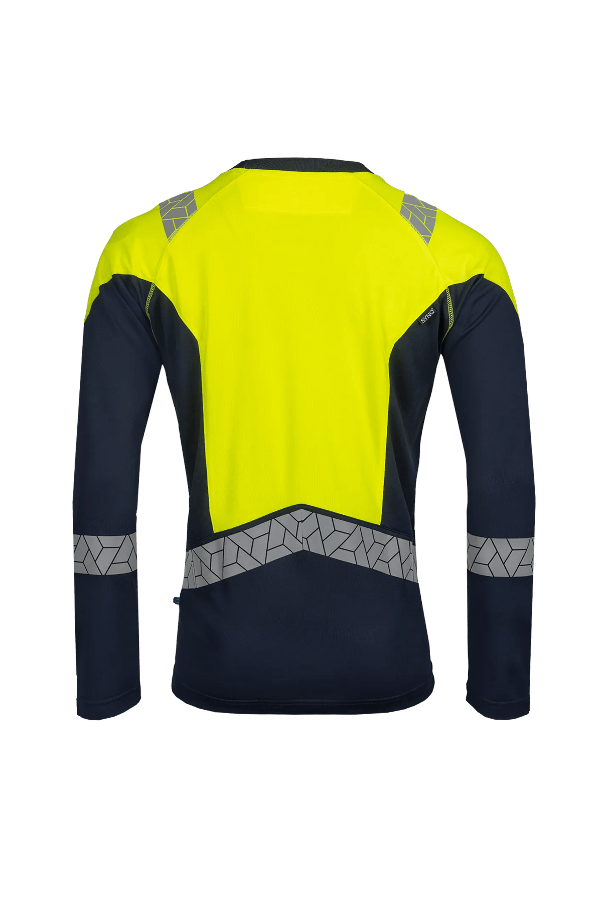 SYNQ Reesee Long AB in Navy blue/High-vis yellow, back view