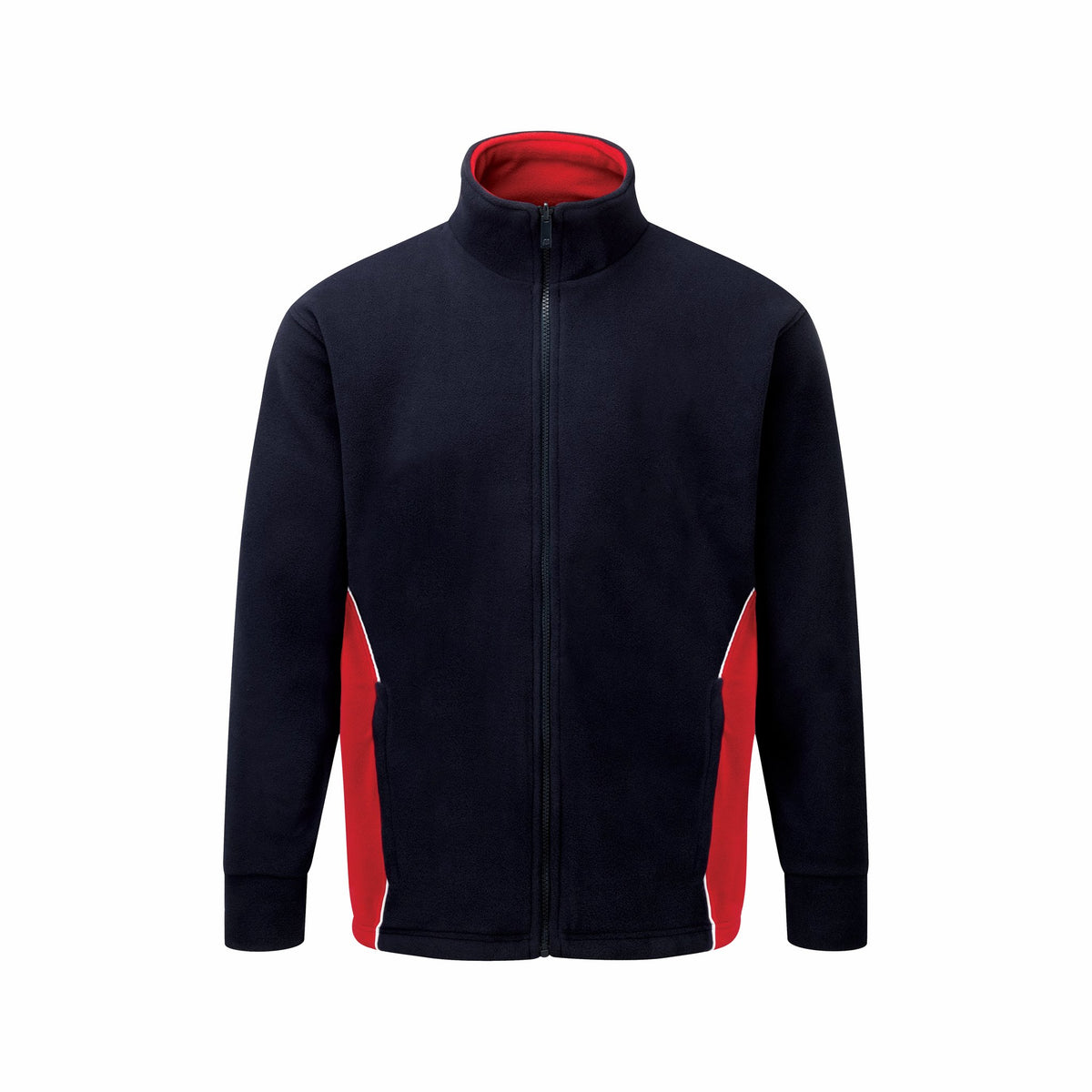 ØRN Silverswift Fleece – Navy - Red – front