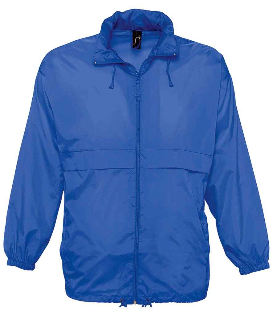 SOL'S Unisex Surf Windbreaker Jacket in Royal Blue, front view
