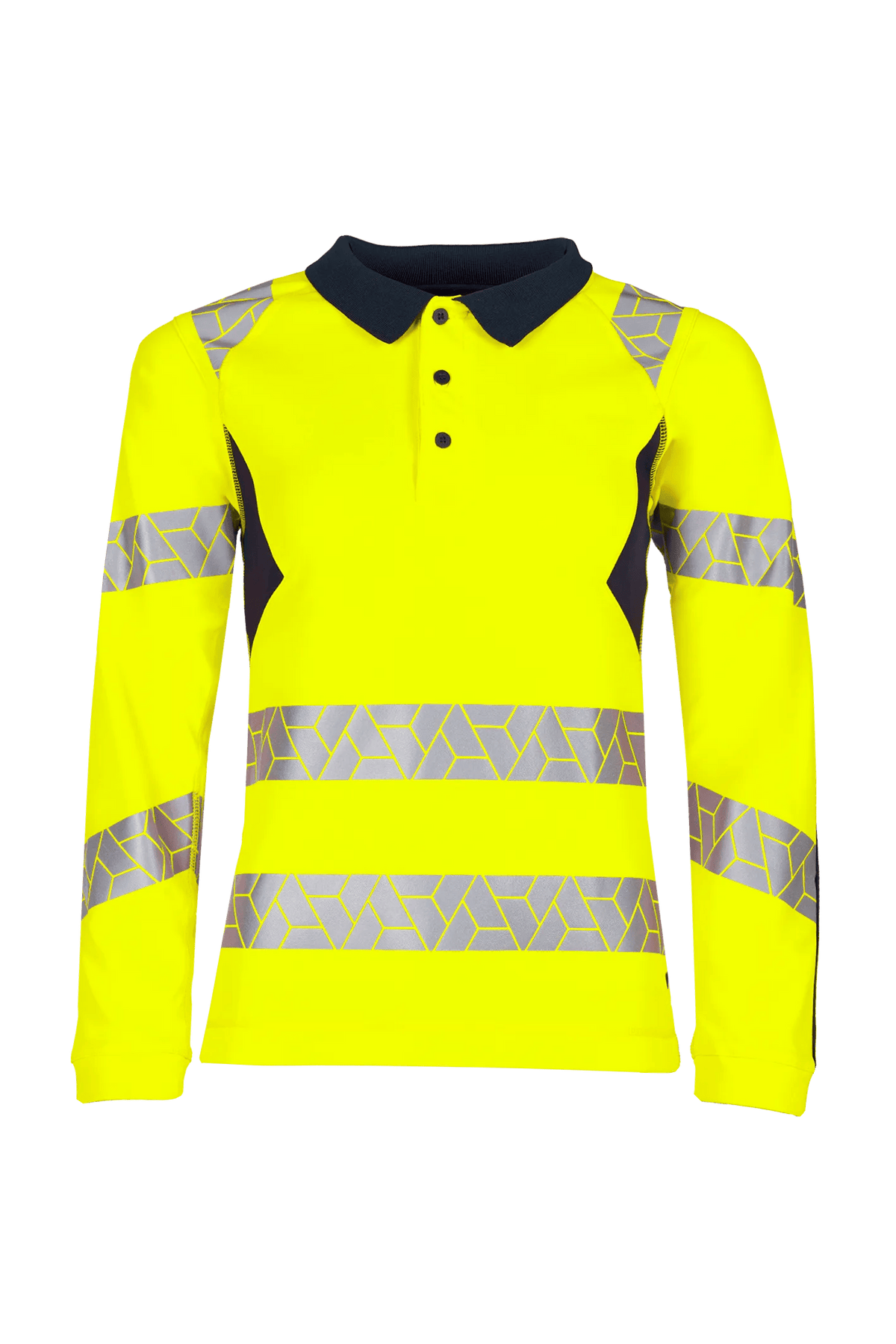 SYNQ Obvias Long Women in High-vis yellow/Navy blue, front view