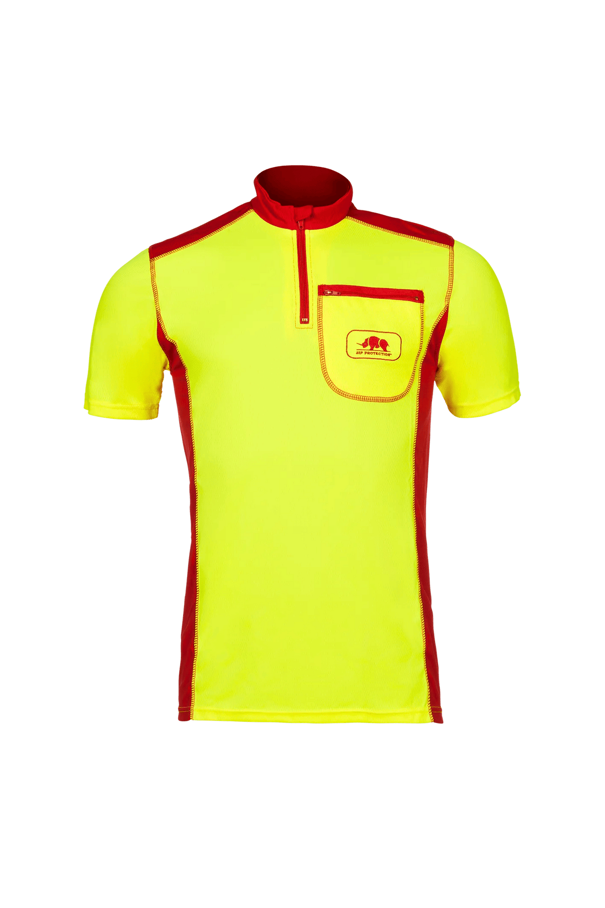 SIP Protection 397A in Hi-Vis Yellow/Red, front view