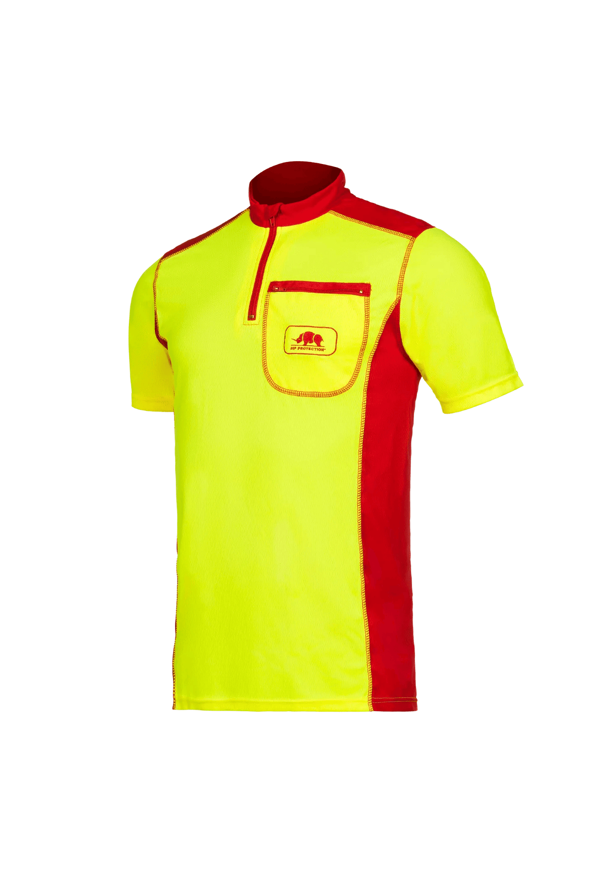 SIP Protection 397A in Hi-Vis Yellow/Red, side view