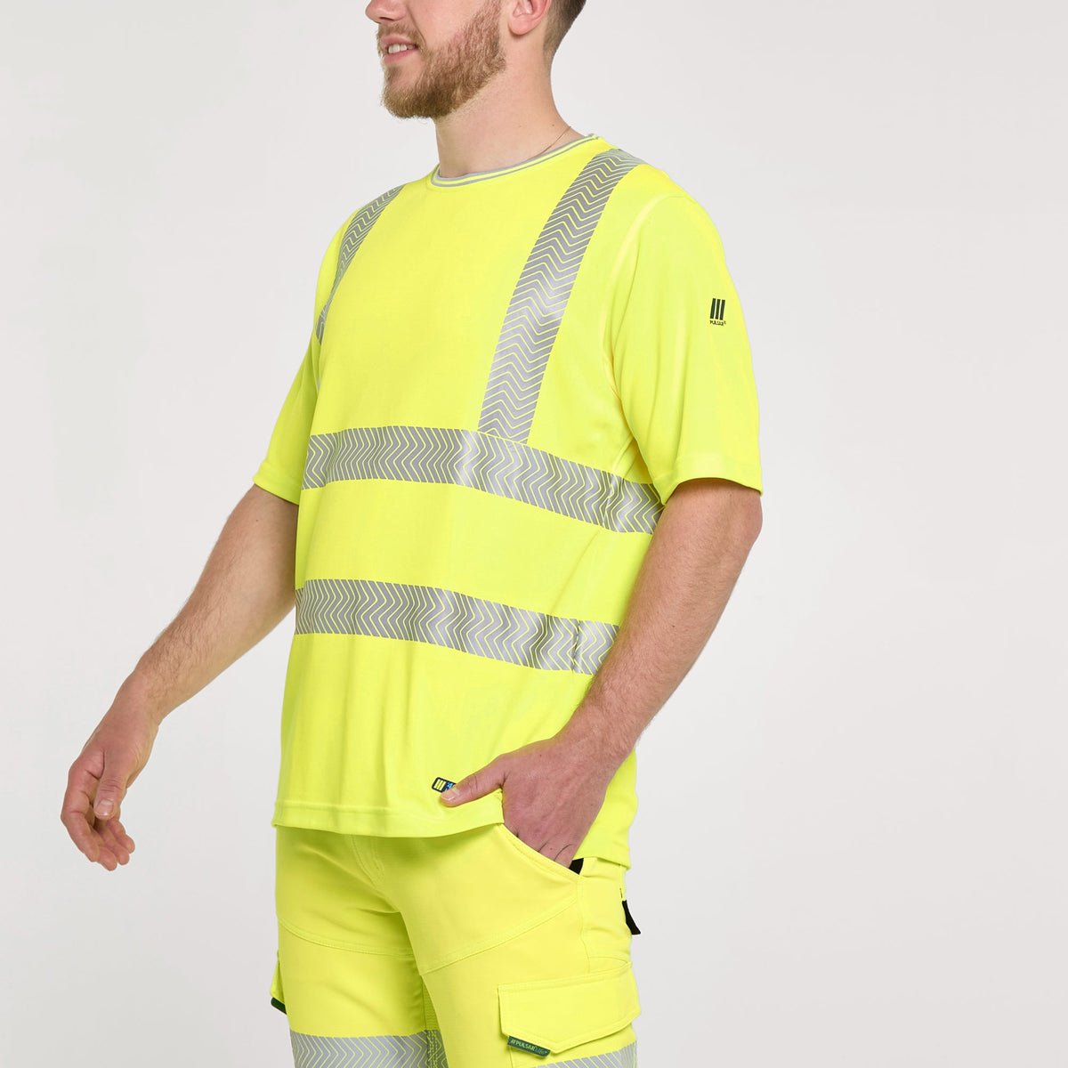 Pulsar Short Sleeve T-Shirt Yellow - Bamboo Content, image 4