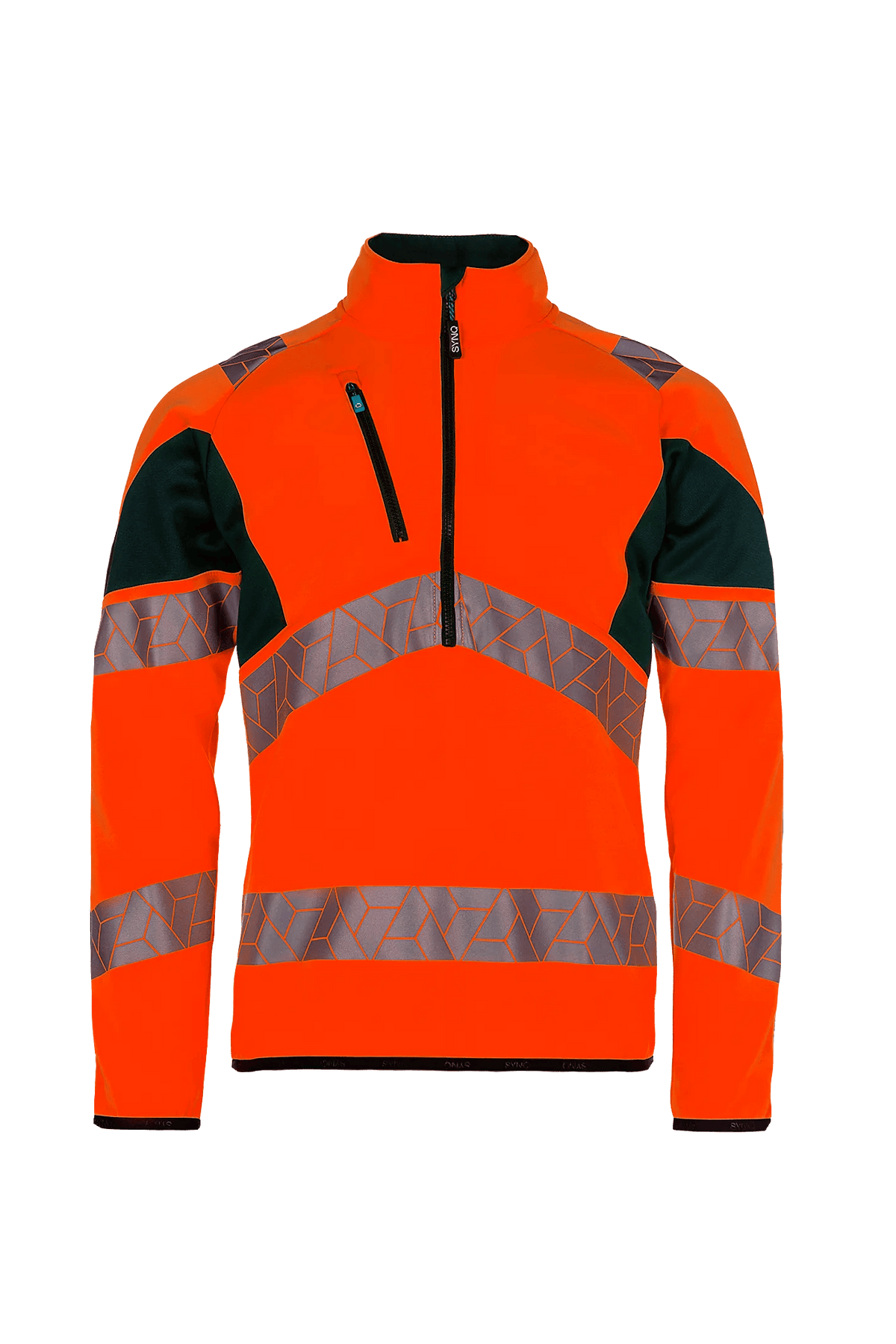 SYNQ Wellit in High-vis orange/Navy blue, front view