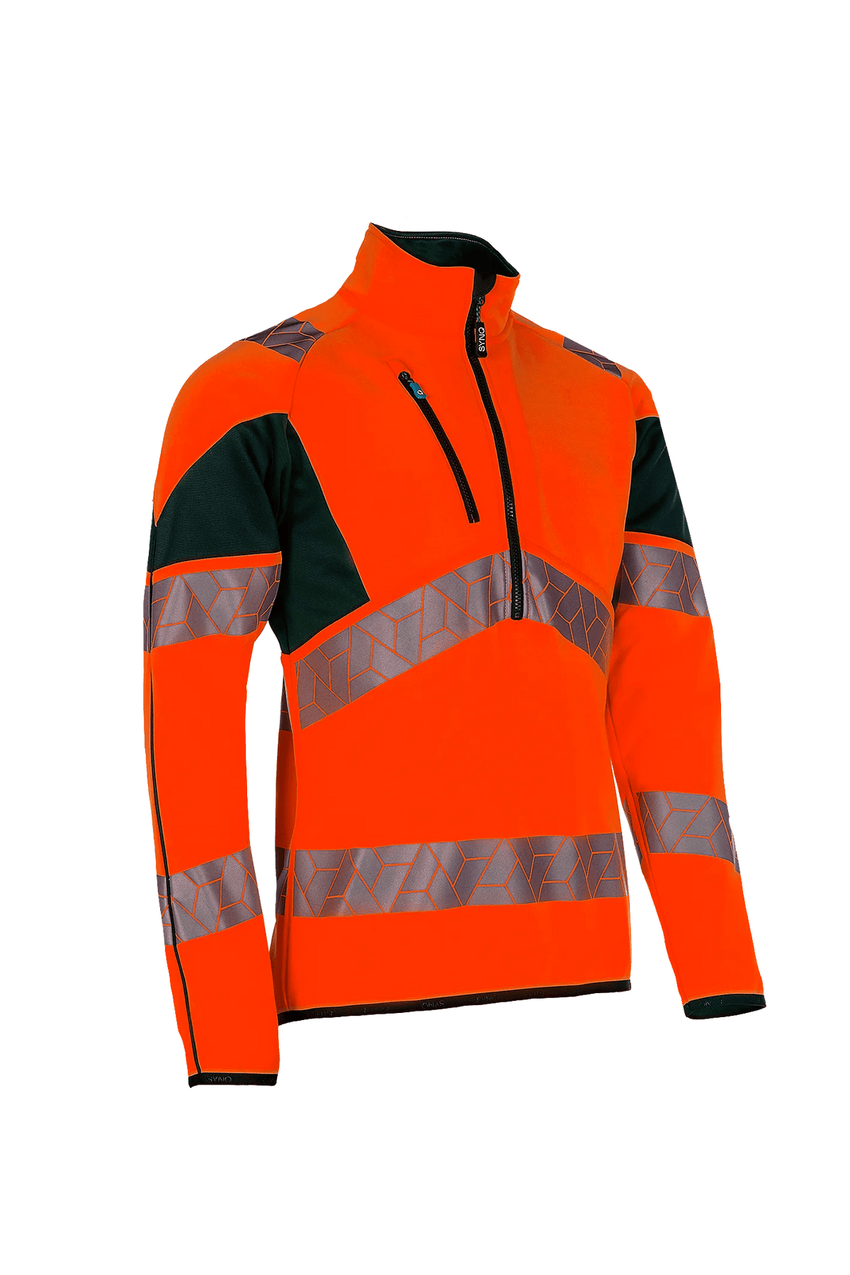 SYNQ Wellit in High-vis orange/Navy blue, side view