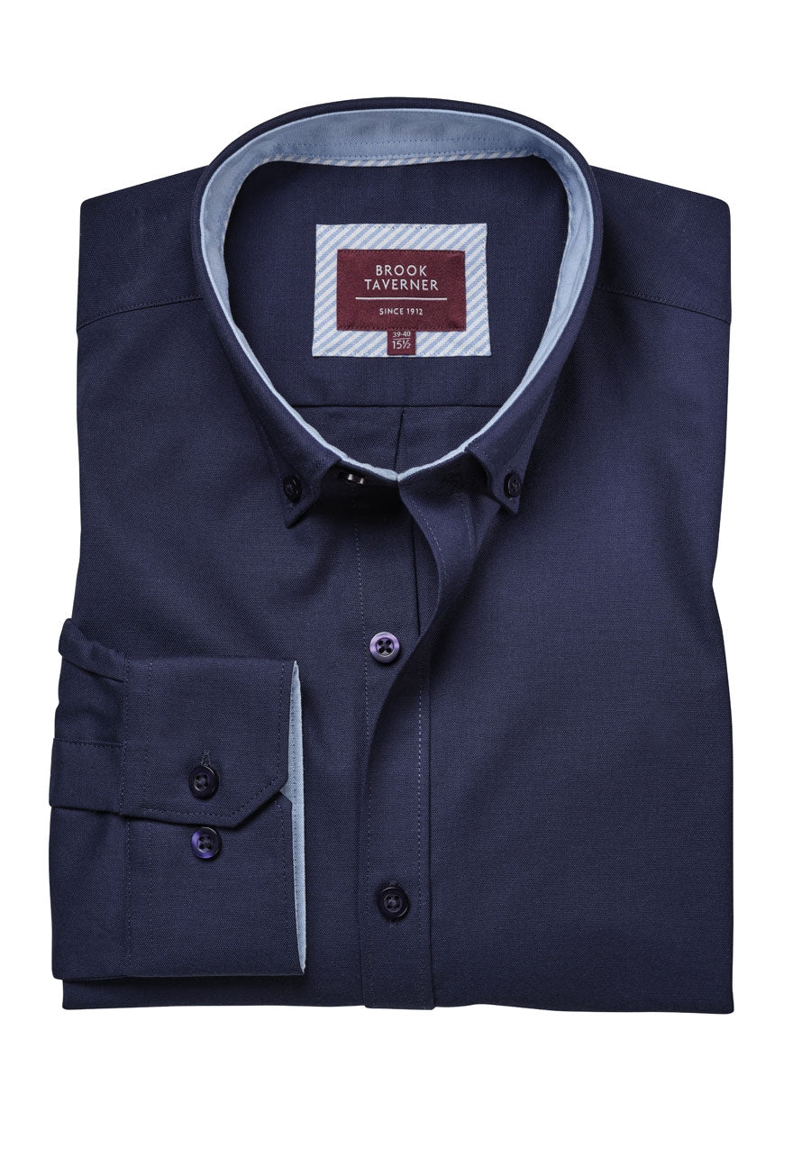 Brook Taverner Lawrence Shirt in Navy, image 2