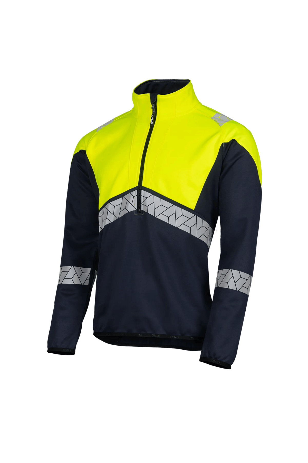 SYNQ Jessee AB in Navy blue/High-vis yellow, side view