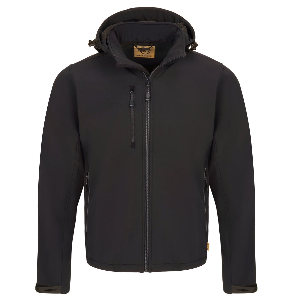 ØRN Gannet EarthPro® GRS Softshell – Black – front