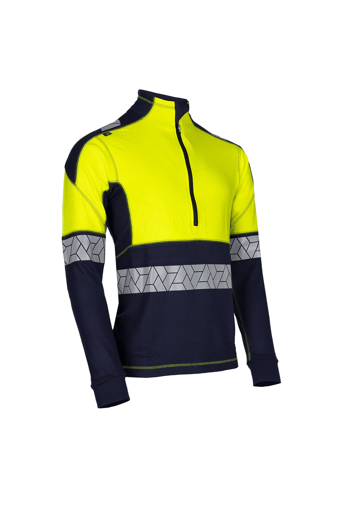 Sioen PRO Neko in Navy blue/High-vis yellow, side view