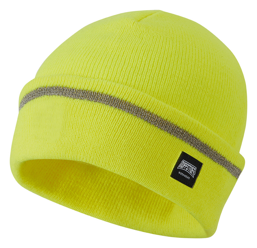 Tuffstuff 412 Reflective Thinsulate Beanie in Yellow, image 2
